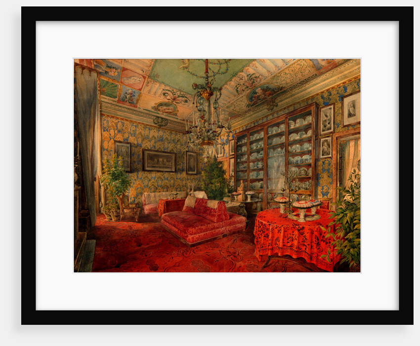 Interior, Mid of the 19th cen by Anton Ivanovich Ivanov