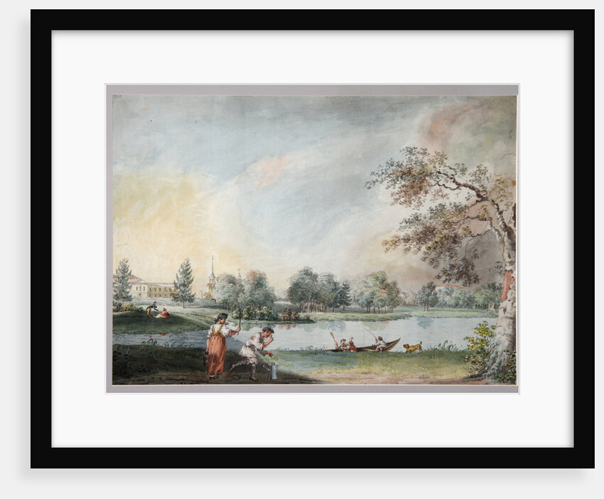 The Ponds before the Urban Estate of Count Alexei Kirillovich Razumovsky in Moscow, Early 1800s by Ivan Alexeyevich Ivanov