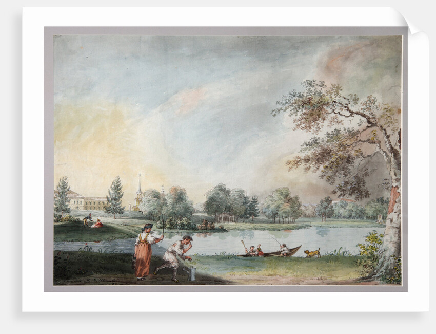 The Ponds before the Urban Estate of Count Alexei Kirillovich Razumovsky in Moscow, Early 1800s by Ivan Alexeyevich Ivanov