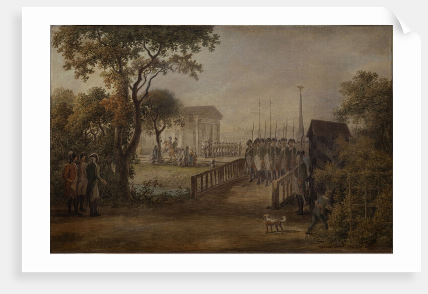 Changing of the Guard at the Tsarina?s Meadow in Saint Petersburg, 1799 by Mikhail Matveevich Ivanov