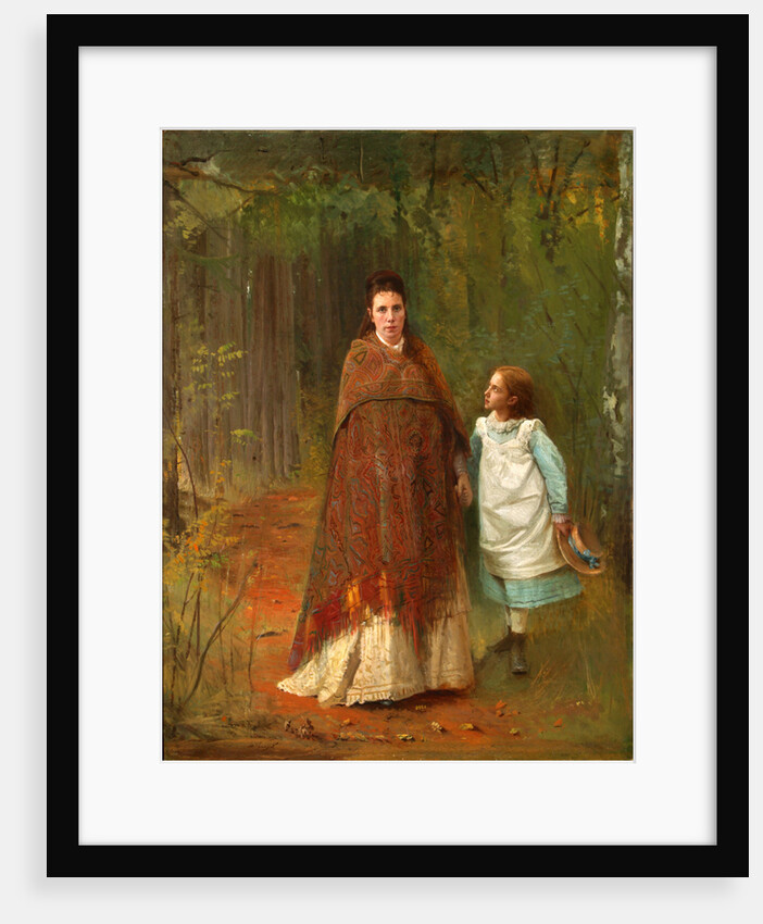 In the Park. Portrait of the Artists Wife and Daughter, 1875 by Ivan Nikolayevich Kramskoi