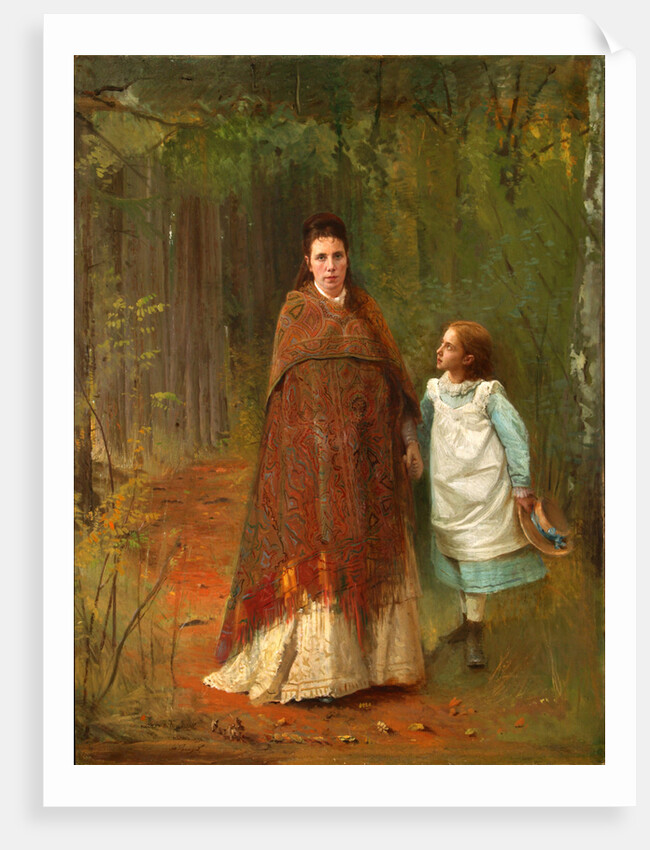 In the Park. Portrait of the Artists Wife and Daughter, 1875 by Ivan Nikolayevich Kramskoi