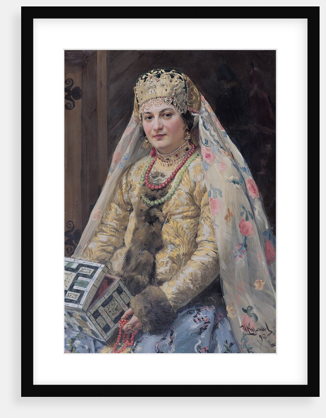 Portrait of the Artists Wife, 1917 by Ivan Semyonovich Kulikov