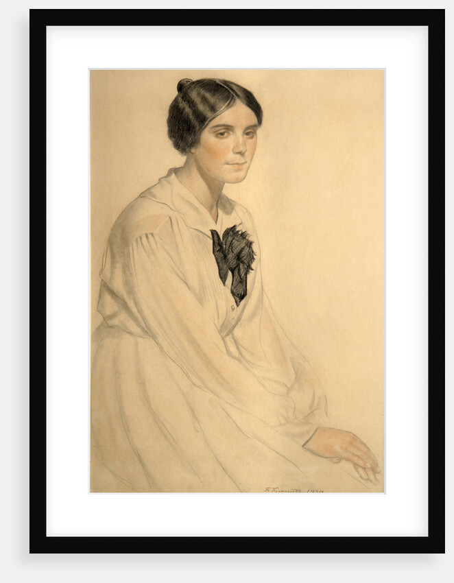 Portrait of Ksenia Nikolayevna Semenova (Skalova), 1920 by Boris Michaylovich Kustodiev