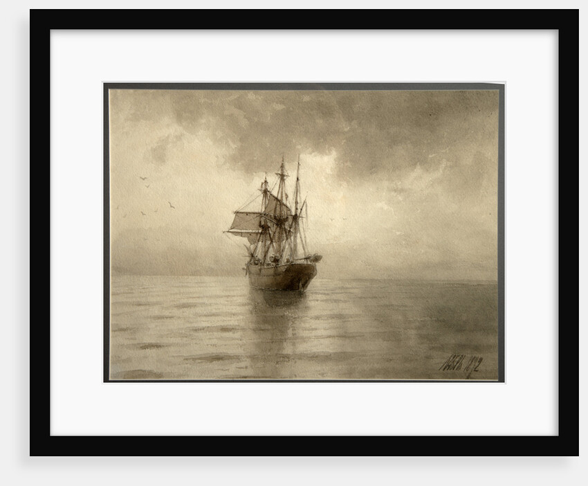 Sailing ship, 1892 by Lev Felixovich Lagorio