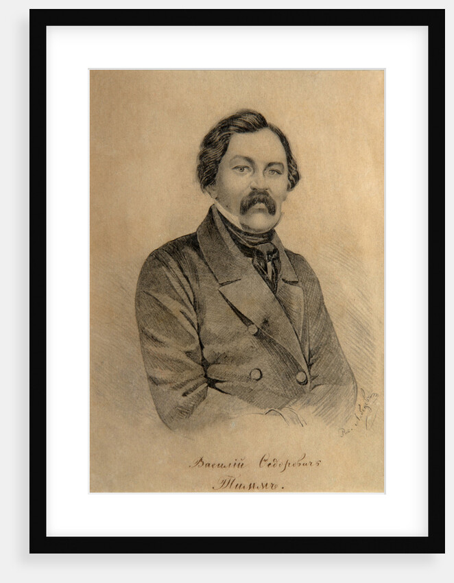 Portrait of the Painter Vasily Fyodorovich (Georg Wilhelm) Timm by Alexander Ignatyevich Lebedev
