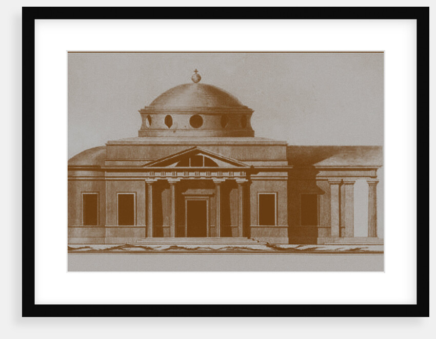 Projest of the Cathedral of St Joseph in Mogilev, c. 1780 by Nikolai Alexandrovich Lvov