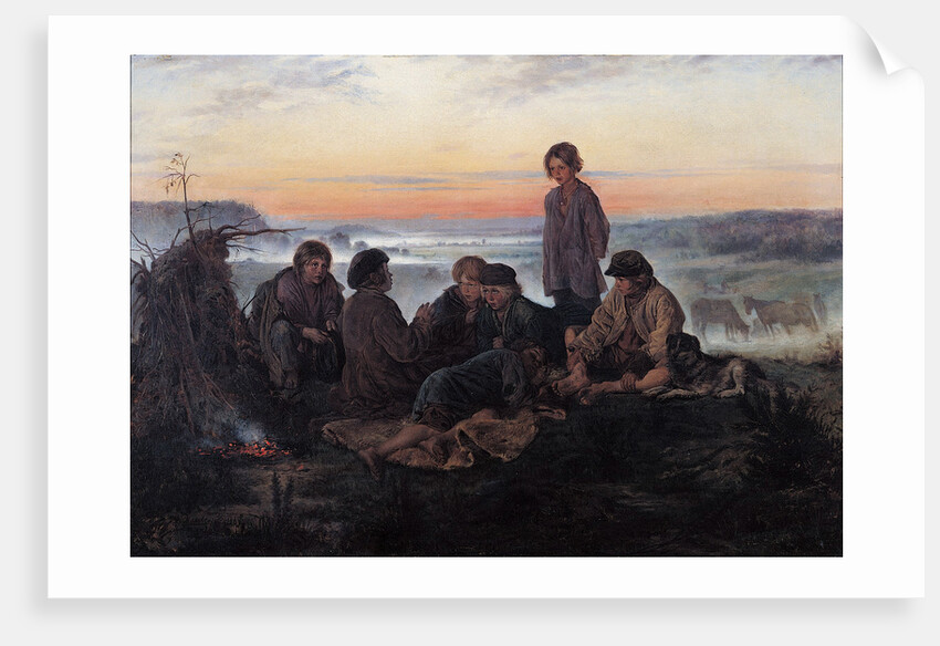 The Bezhin Lea, 1869 by Vladimir Yegorovich Makovsky