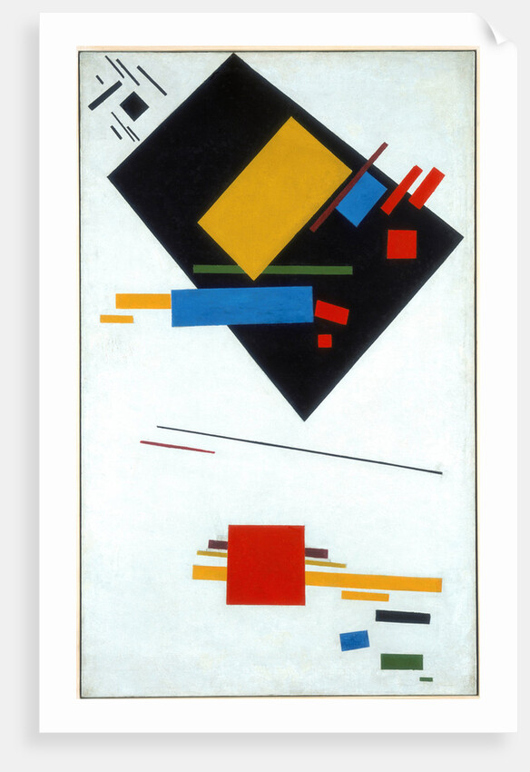 Suprematist painting (Black Trapezoid and Red Square), 1915 by Kasimir Severinovich Malevich