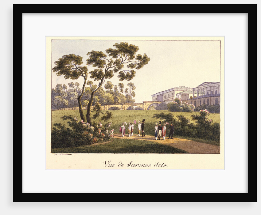 View of the Cameron Gallery in the Park in Tsarskoye Selo, before 1817 by Andrei Yefimovich Martynov