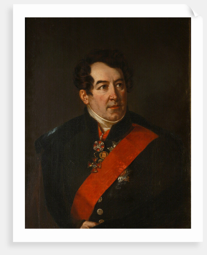 Portrait of the Poet Dmitri Osipovich Baranov, End 1820s by Benois Charles Mitoire