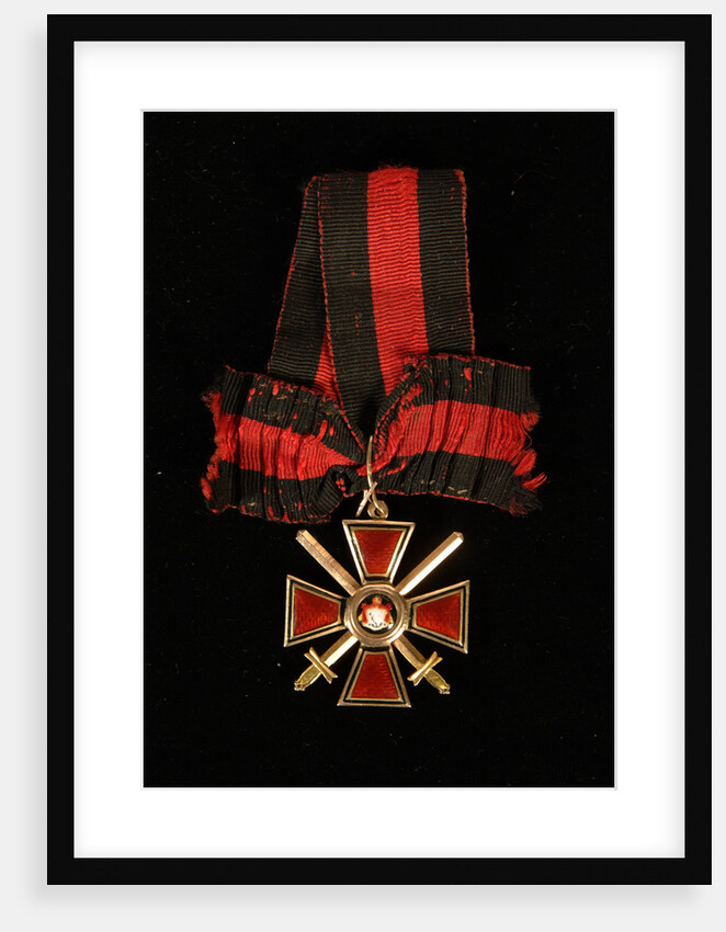 Riband and Badge of the Order of Saint Vladimir, Fourth class, 19th century by decorations and medals Orders