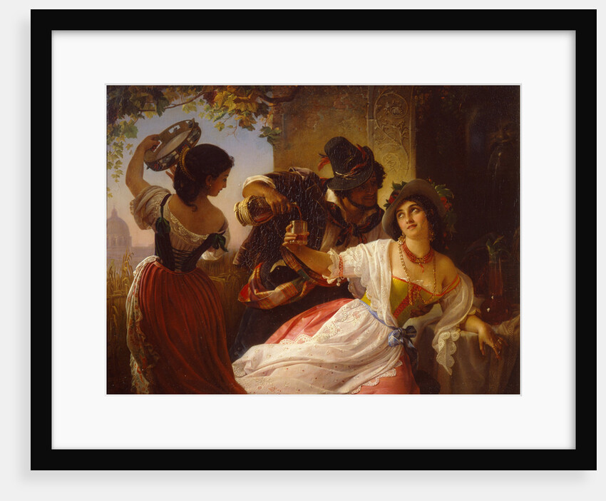 October Celebration in Rome, 1851 by Pimen Nikitich Orlov