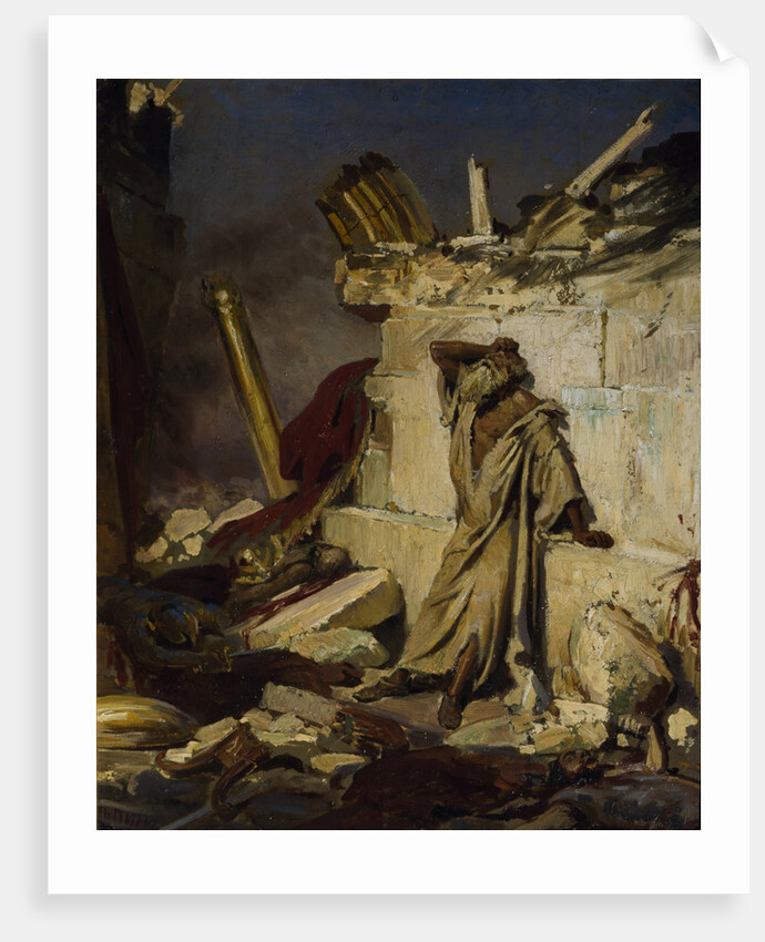 Jeremiah lamenting the Destruction of Jerusalem, 1870 by Ilya Yefimovich Repin