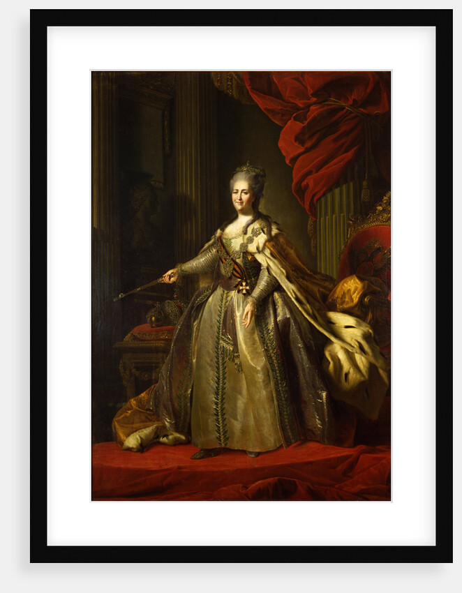 Portrait of Empress Catherine II, 1775-1780 by Fyodor Stepanovich Rokotov