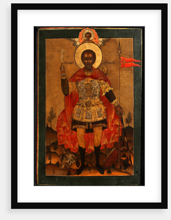 Saint Martyr John the Warrior, End of 17th cen by Russian icon