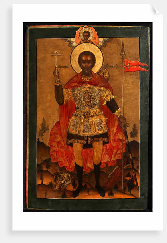 Saint Martyr John the Warrior, End of 17th cen by Russian icon