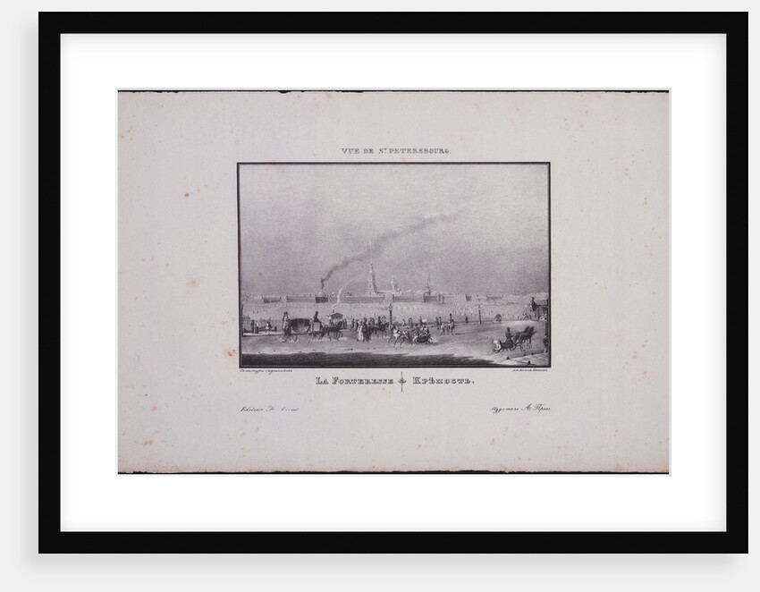Views of Saint Petersburg. The Peter and Paul Fortress, 1833 by Vasily Semyonovich Sadovnikov