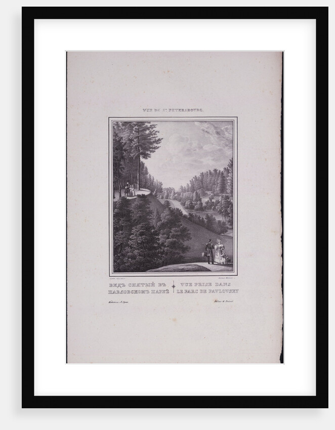 Views of Saint Petersburg. View of the Park in Pavlovsk, 1833 by Vasily Semyonovich Sadovnikov
