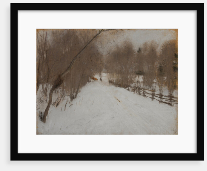 Winter Road to Domotkanovo, 1904 by Valentin Alexandrovich Serov