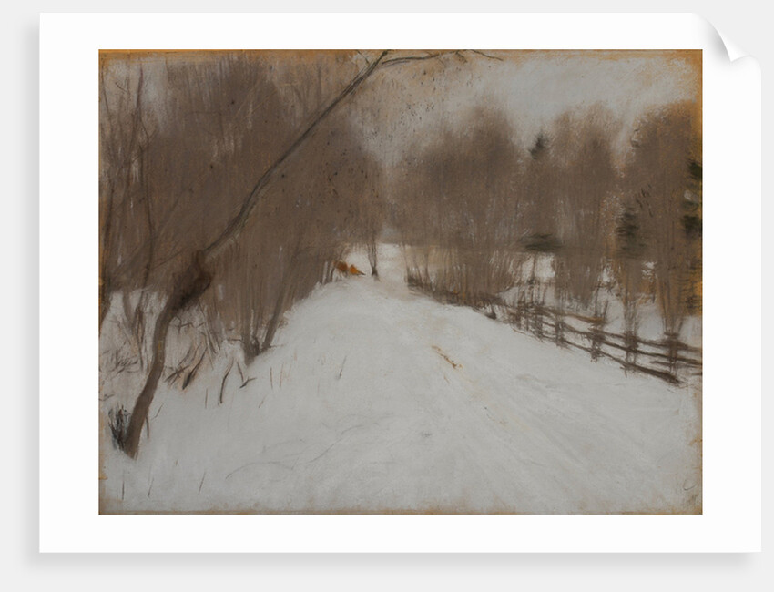 Winter Road to Domotkanovo, 1904 by Valentin Alexandrovich Serov