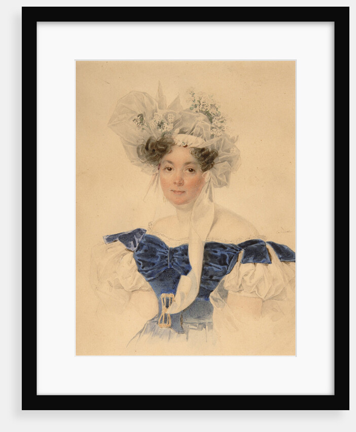 Portrait of Countess Varvara Sergeyevna Golitsyna, née Rumyantseva-Kagulska, Mid 1830s by Pyotr Fyodorovich Sokolov