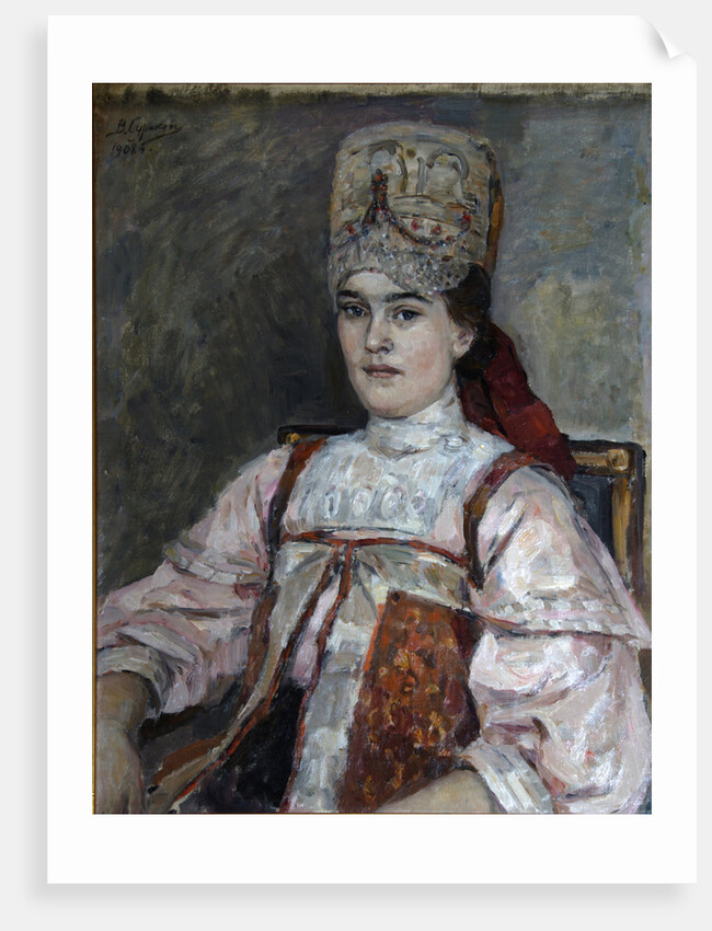 Portrait of Natalia Fyodorovna Matveyeva, 1908 by Vasili Ivanovich Surikov