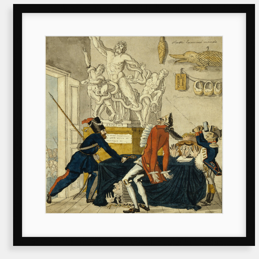 Napoleon Bonaparte selling Stolen Goods, 1813 by Ivan Ivanovich Terebenev