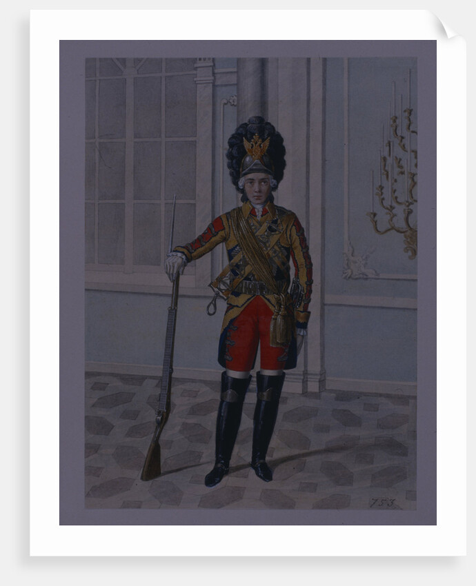 Officer of the Life Guards Cavalry Regiment in 1764-1796, Early 1840s by Mikhail Ivanovich Terebenev