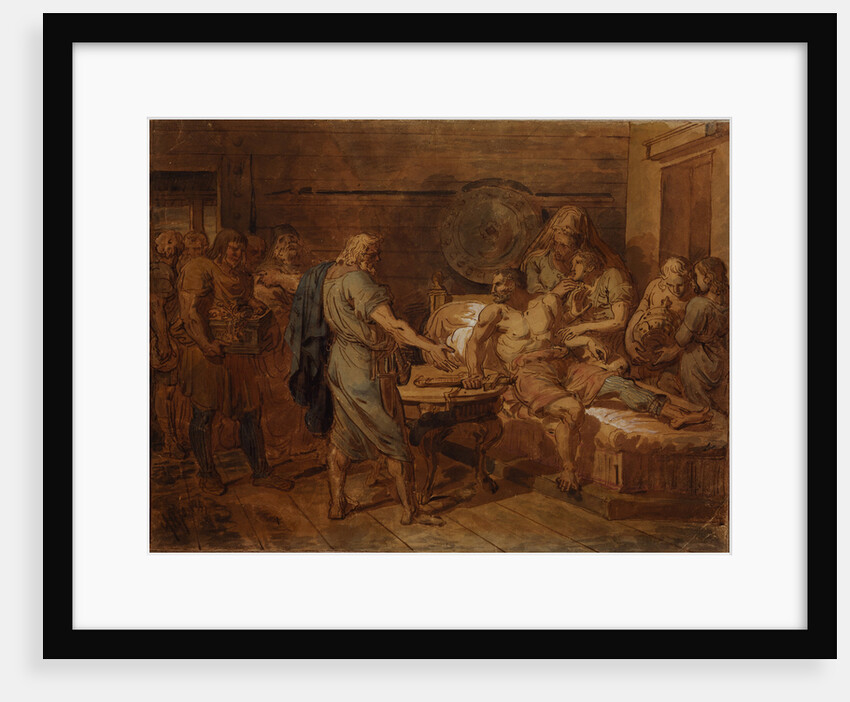 Kuzma Minins appeal to the prince Dmitry Pozharsky, 1800s by Grigori Ivanovich Ugryumov