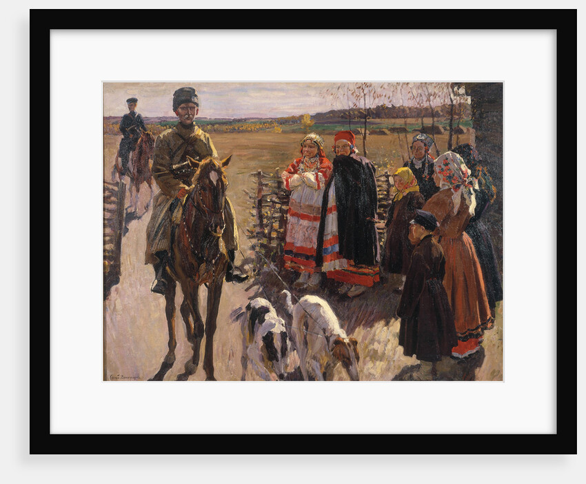 Huntsmen with Borzois, 1913 by Sergei Arsenyevich Vinogradov