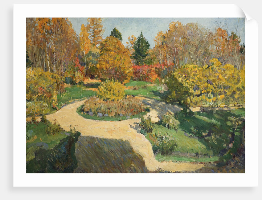 The Garden in Autumn, 1910 by Sergei Arsenyevich Vinogradov