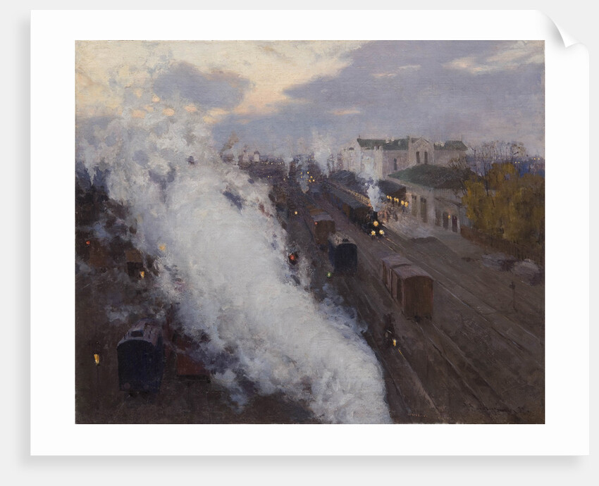 Kharkov Railway station, 1892 by Sergei Arsenyevich Vinogradov