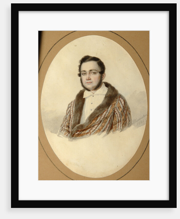 Portrait of Yakov Nikolayevich Kalinovsky, 1836 by Mikhail Prokopyevich Vishnevitsky