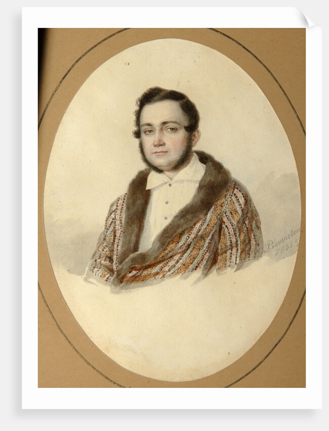 Portrait of Yakov Nikolayevich Kalinovsky, 1836 by Mikhail Prokopyevich Vishnevitsky