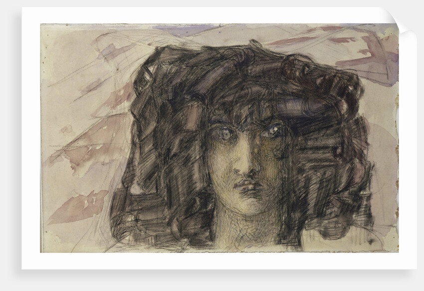 Demons head. Illustration to the poem The Demon by Mikhail Lermontov, 1890-1891 by Mikhail Alexandrovich Vrubel