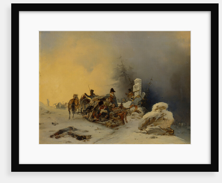 The withdrawal of the French troops from Russia, 1846 by Gottfried Willewalde