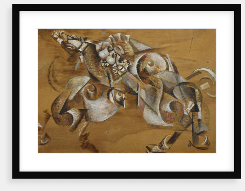 Lion attacking a Horse, 1917-1918 by Georgi Bogdanovich Yakulov