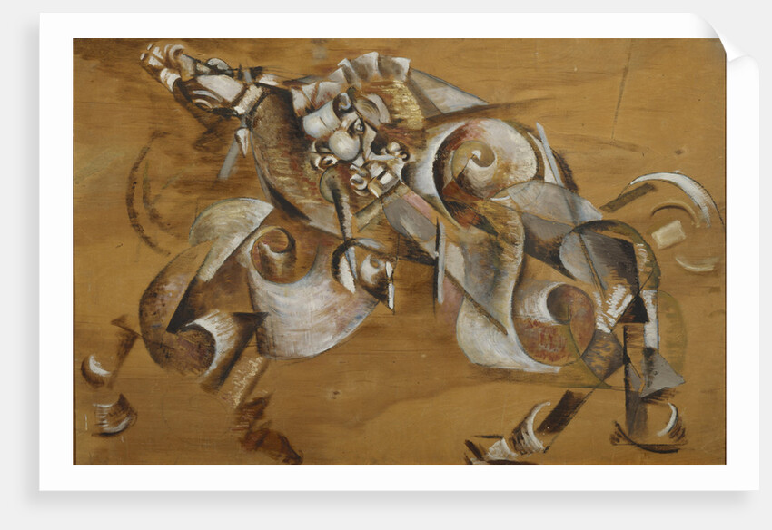 Lion attacking a Horse, 1917-1918 by Georgi Bogdanovich Yakulov