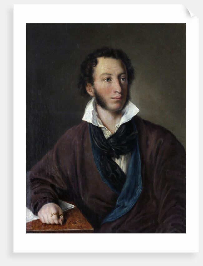 Portrait of the author Alexander S. Pushkin (1799-1837) by Avdotya Petrovna Yelagina