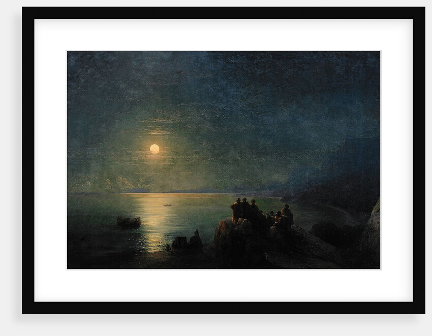 Ancient Greek poets by the waters edge in the Moonlight, 1886 by Ivan Konstantinovich Aivazovsky