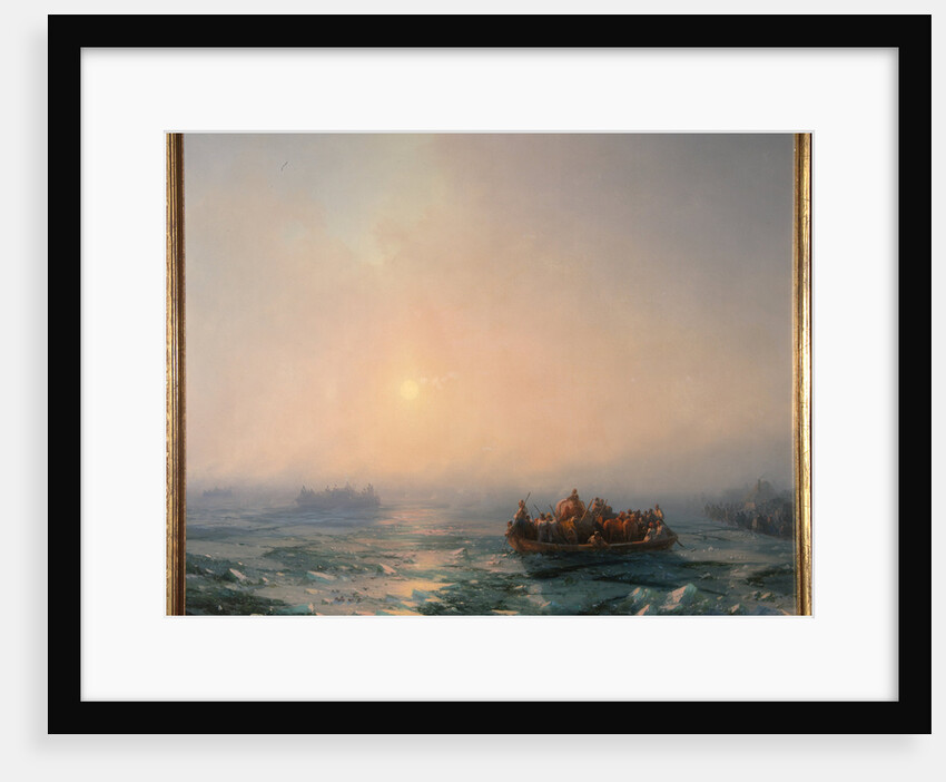 Ice drifting on the Dnieper River, 1872 by Ivan Konstantinovich Aivazovsky