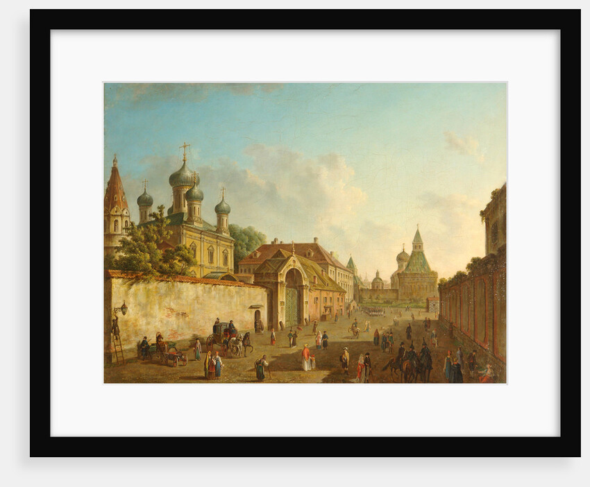 View from the Lubyanka Square to the Vladimir Gate in Moscow, 1800s by Fyodor Yakovlevich Alexeyev