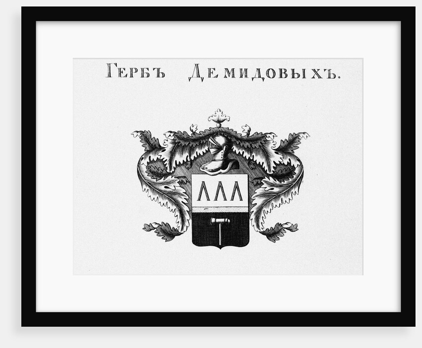 The coat of arms of the Demidov House by Anonymous