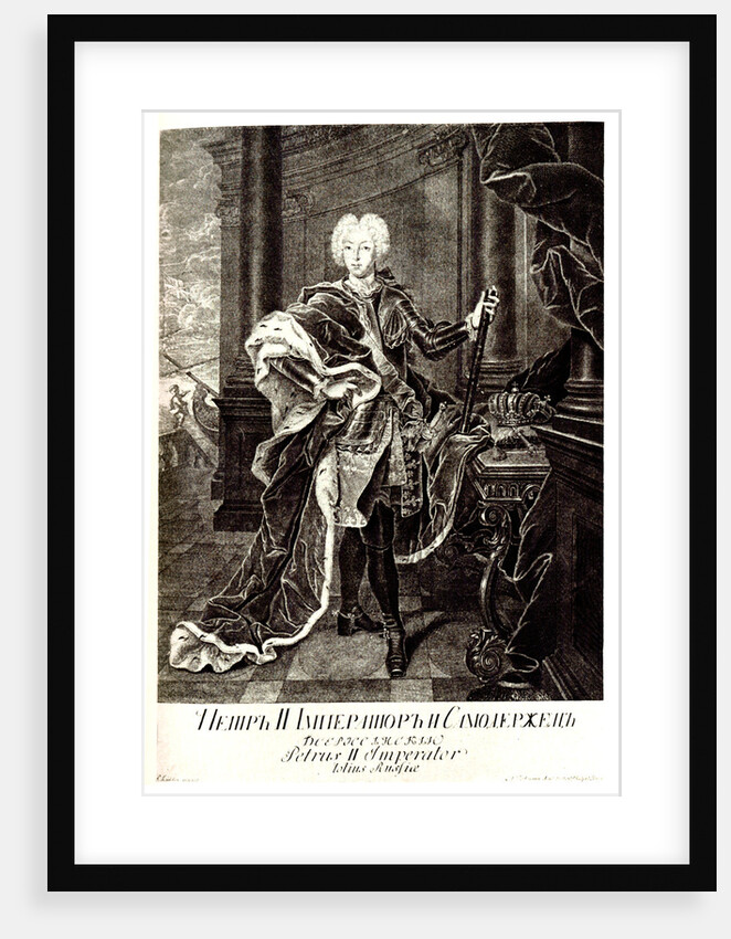 Portrait of the Tsar Peter II of Russia by Anonymous