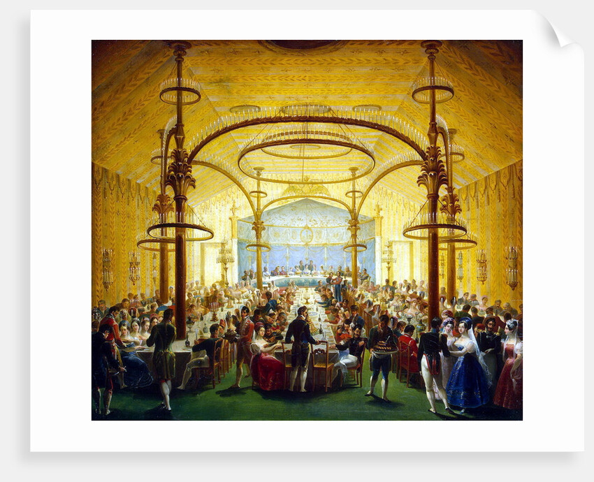 Ceremonial Dinner in Honour of the Moscow Governor-General Prince Dmitry Golitsyn, 1830s by Anonymous