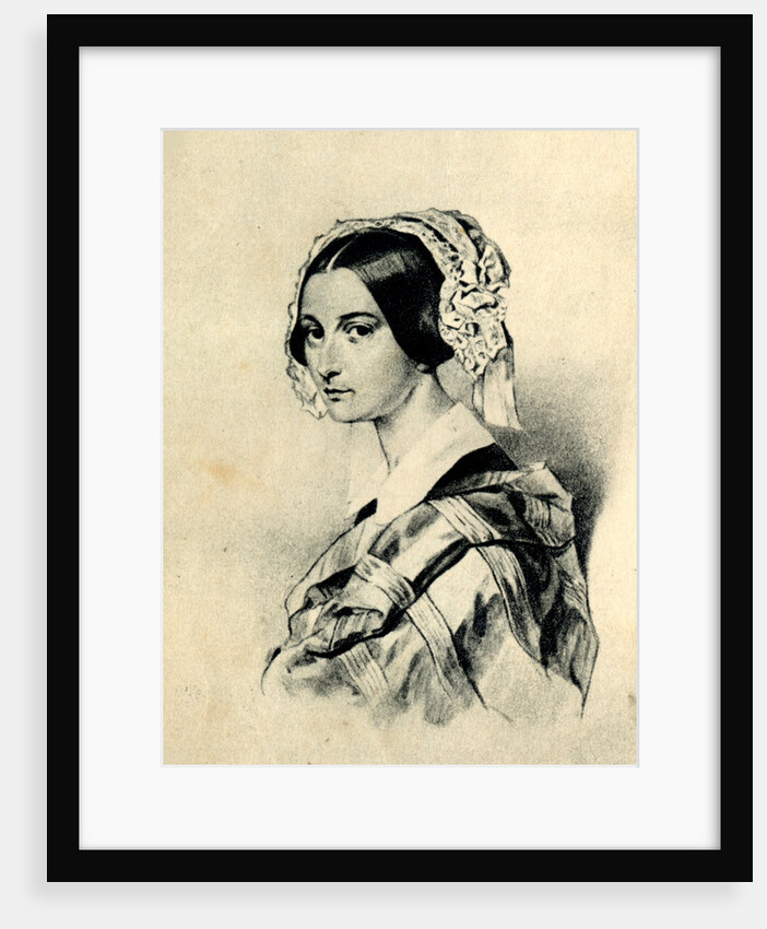 Portrait of Alexandra Smirnova-Rosset. After a drawing by P. Sokolov by Anonymous