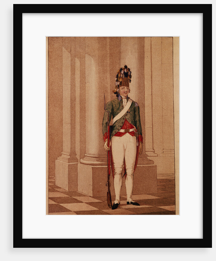 Lifeguard Grenadier at the time of Empress Catherine II by Anonymous