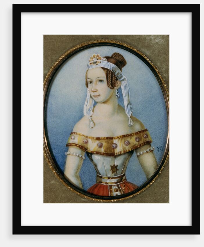 Portrait of the ballerina Varvara Volkova, 1836 by Anonymous