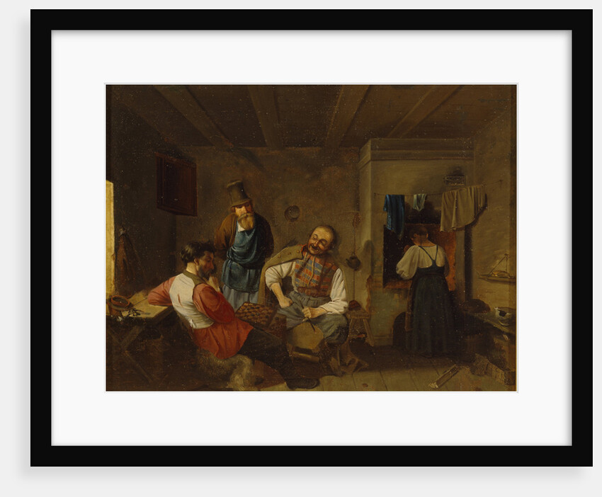 The Draughts Players, End of 19th cen by Anonymous